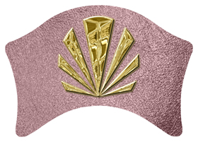 DABAN-602-GD-SH-OR Gold Sunburst Shimmer Orchid